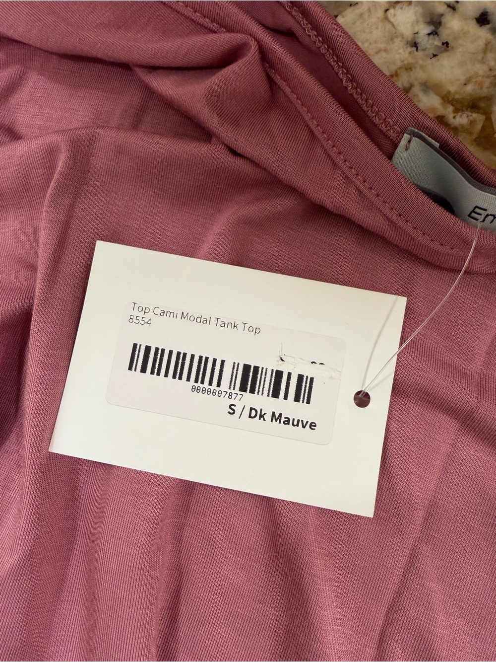 Emma’s Closet Cami Modal Tank Top - Dark Mauve - Picture 4 of 4